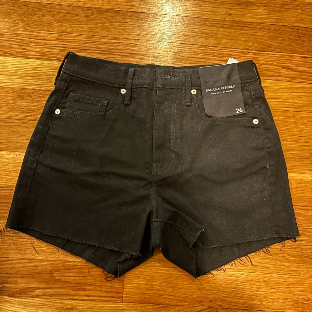 Banana Republic Women's Black Denim Shorts